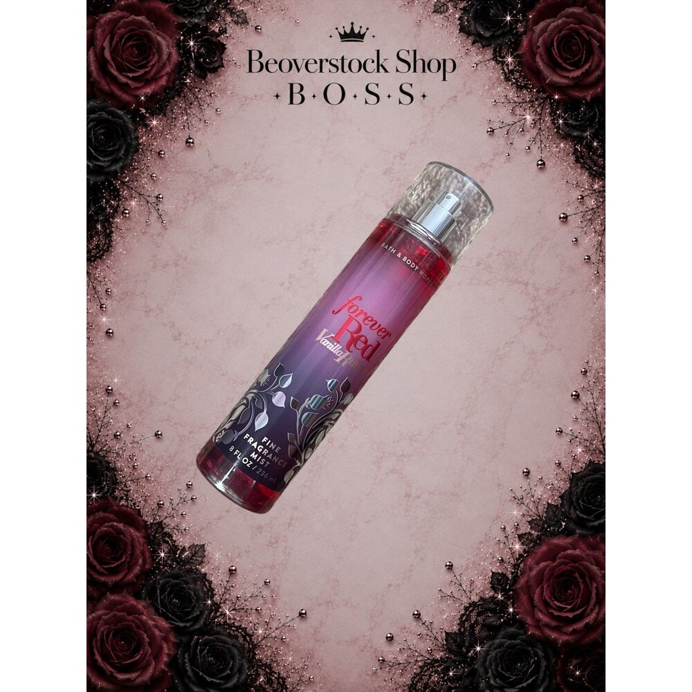 New Bath & Body Works Forever Red Vanilla Rum Fine Fragrance Mist 8 oz